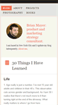 Mobile Screenshot of brianmayer.com