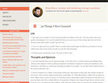 Tablet Screenshot of brianmayer.com